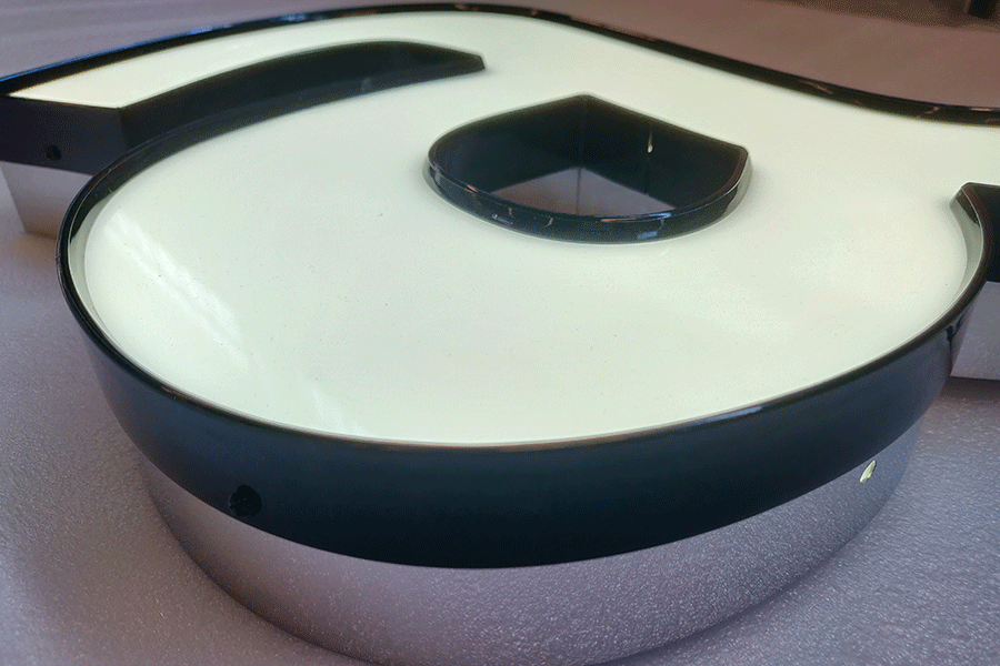 LED亚克力向日葵黄色视频APP为什么常用语高端门头招牌？